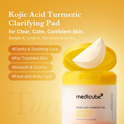 Kojic Turmeric Brightening Toner Pads